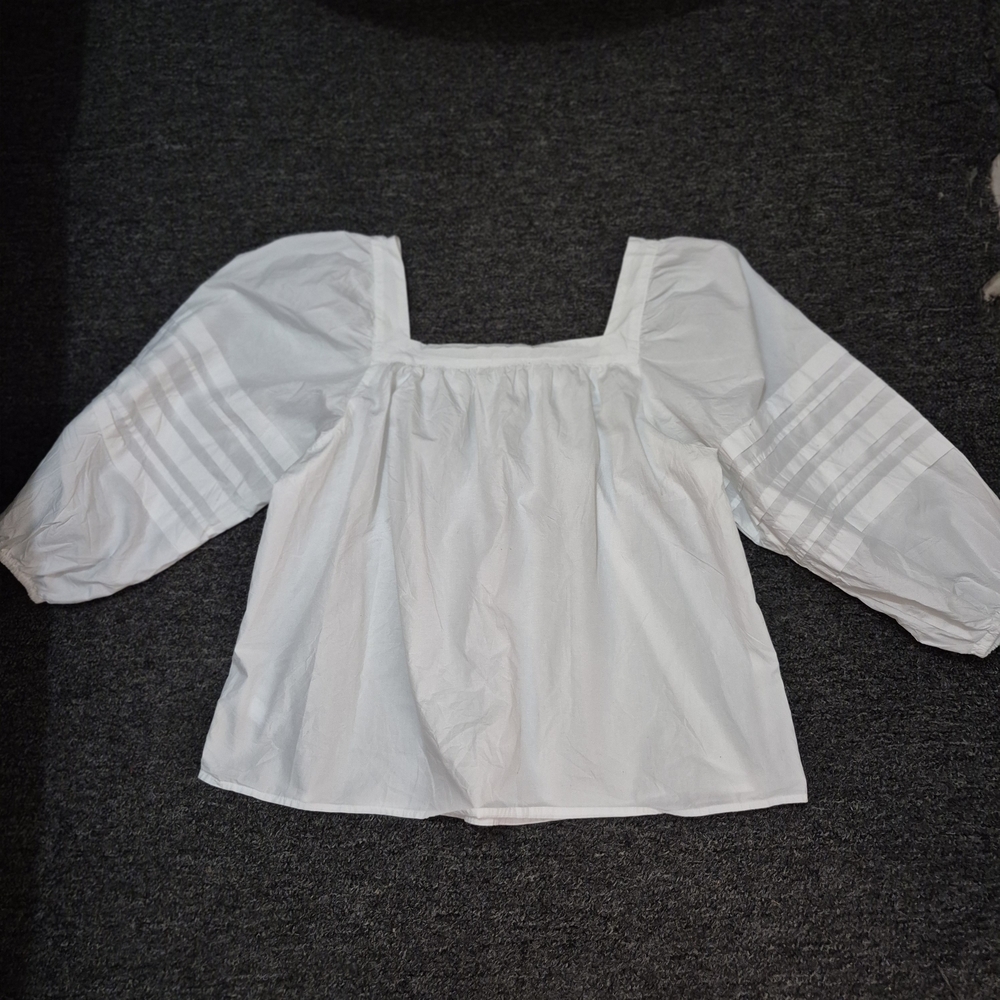 Madewell White Cotton Top
